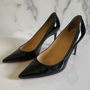 Christian Louboutin Black Patent Leather Pumps size 37